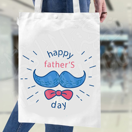 Happy Fathers Day Custom Tote Bag
