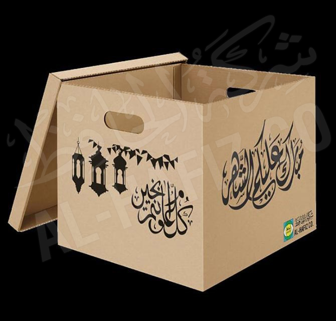 الطباعة على صناديق 