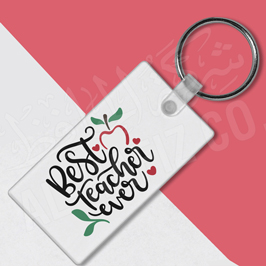 Best Teacher Ever Keychain 