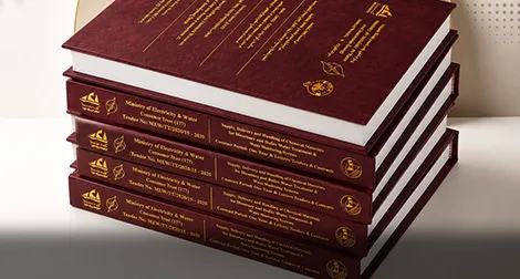 Hard cover binding - Al-Hafiz Kuwait