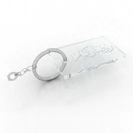 الطباعة على مداليات أكرليك شكل مربع "رمضان كريم