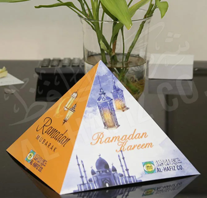 Pyramid Shaped Paper Table Decor