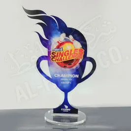 كأس رياضي أكريليك مخصص