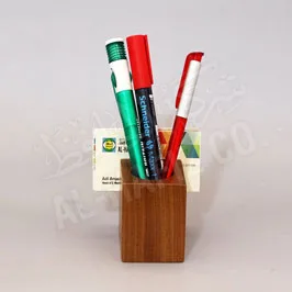 Disk Wooden Pen Stand 