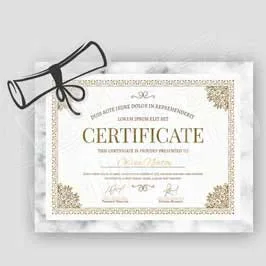 Acrylic Certificate Holder - Marble Print Frame Acrylic Certificate Holder - Marble Print Frame