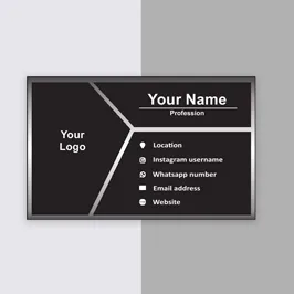 Black and White Business Card Template
