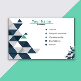 Standard business card Template 
