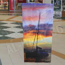 Transparent Acrylic Canvas with Sticker Printing Ship Transparent Acrylic Canvas with Sticker Printing Ship