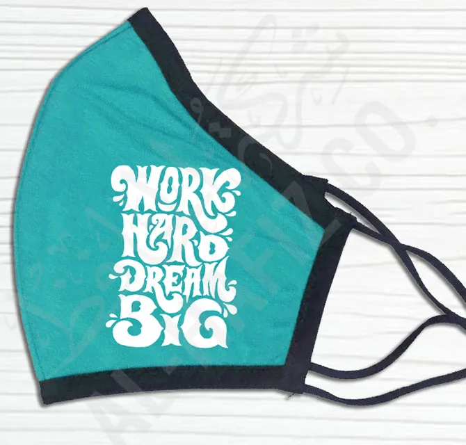 Face Mask - Non-Medical - Green with Valve - Cotton