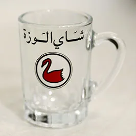 DTF Printed Glass Tea Mug with Logo DTF Printed Glass Tea Mug with Logo