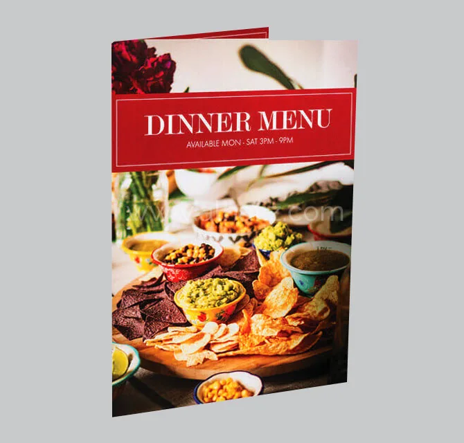 Dinner Menu Booklet Printing