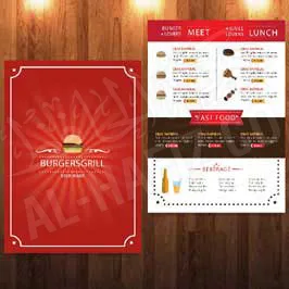  Hotel Menu Card - Saddle Stitch