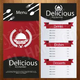 Hotel Menu Card - Slim (140x297mm)