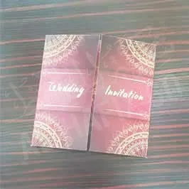  Invitation Card - Black with Ribbon Bow