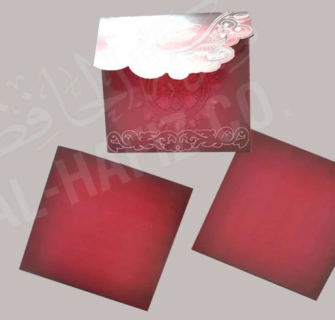 Invitation Card Red Gold
