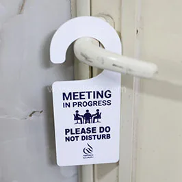 Iridescent Printed Door Hanger Iridescent Printed Door Hanger