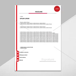 Folded Letterhead Template Folded Letterhead Template