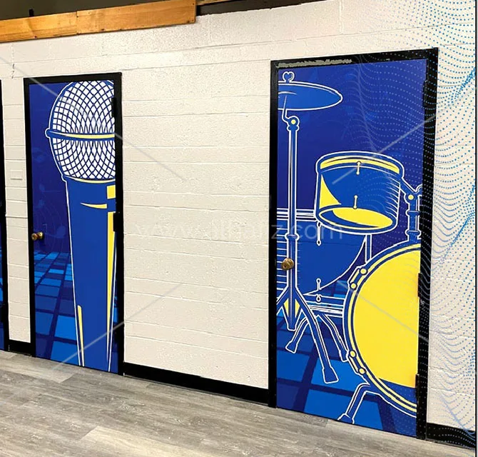 Music Room Door Graphics