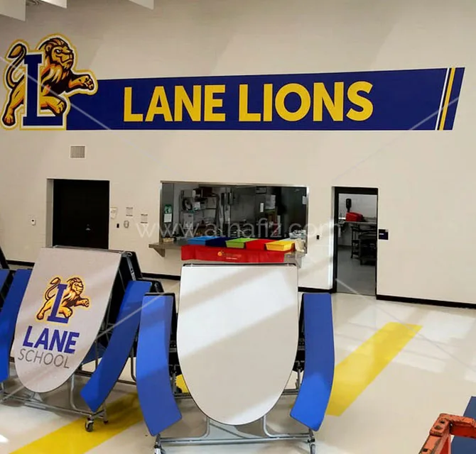 School Cafeteria Wall Branding