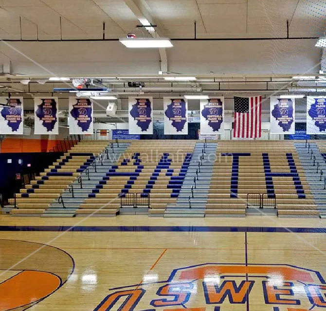 School Gym Bleacher Graphics & Banners