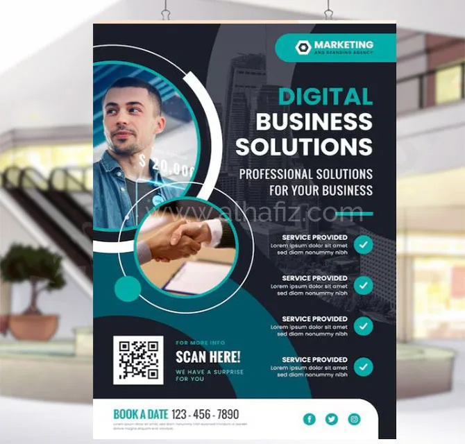 Digital Business Services Poster Design