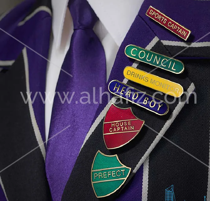 School Enamel Pin Badges – Prefect & Captain