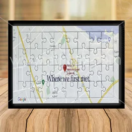 Map Jigsaw Puzzle – Where We First Met