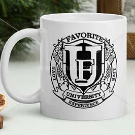 University Crest Printed Mug