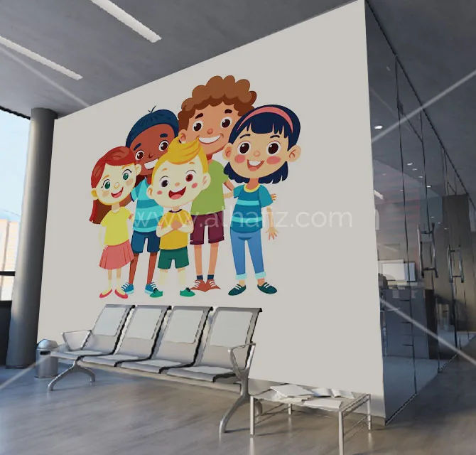Children Group Wall Mural