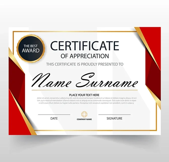 Certificate Printing 2