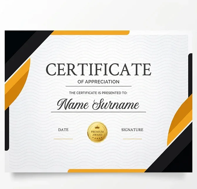 Certificate Printing 2