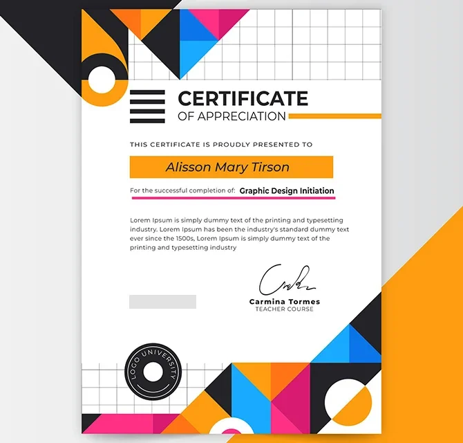 Certificate Printing 2