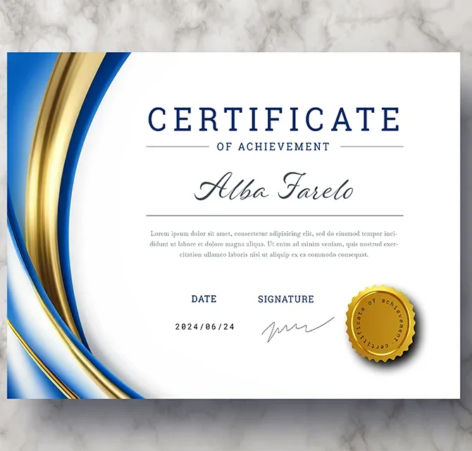 Certificate Printing 3