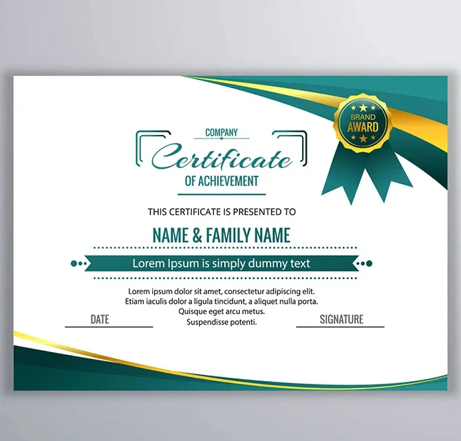 Certificate printing 4 6849 261031130123fe3