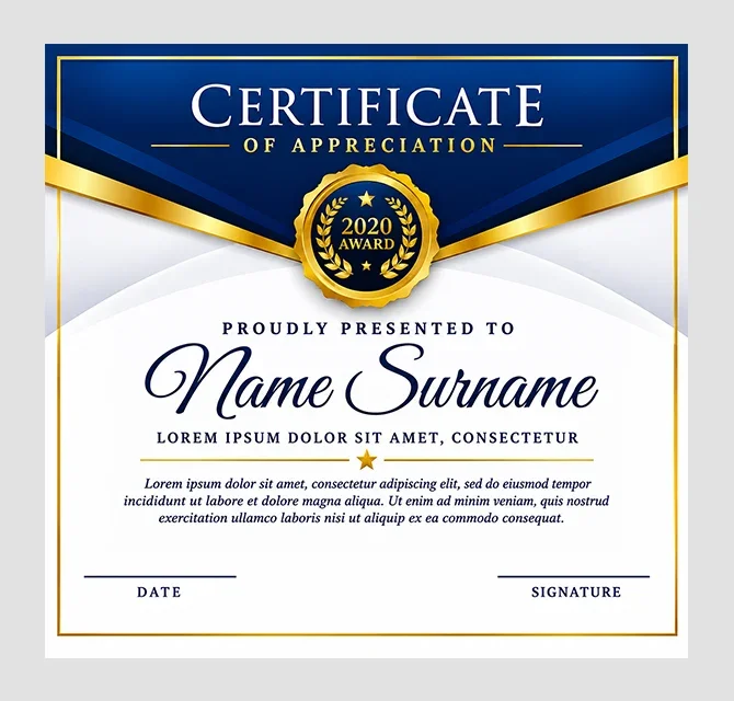Certificate Printing