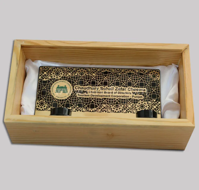 Wooden Acrylic Box With Acrylic Lid Insert