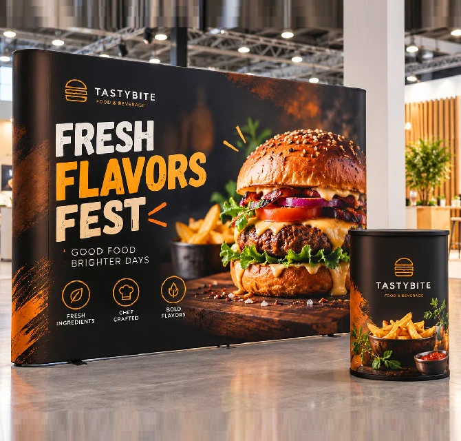 Straight pop up banner fast food 6864 261031161804a81