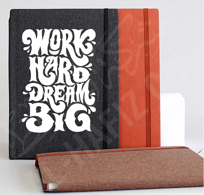A5 Notebook with Motivational Cover Print