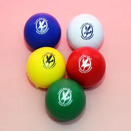 Customized Multi-Colored Silk Screen Printed Stress Balls
