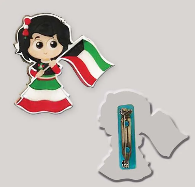 Acrylic Badge with Metal Pin - Children Badge