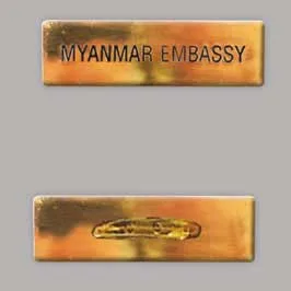 Metal Badge with Pin Closure