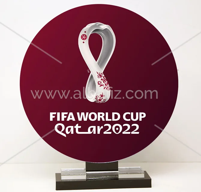 ستاند عرض مكتبي أكريليك لكأس العالم فيفا