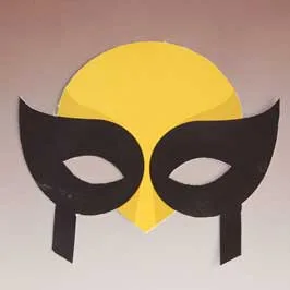 Paper Die-Cut Mask - Wolverine Paper Die-Cut Mask - Wolverine