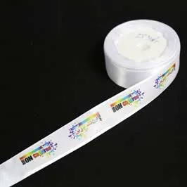 Personalized Satin Ribbon - White