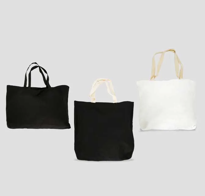 Customizable Bags for Sublimation Printing - Black/White