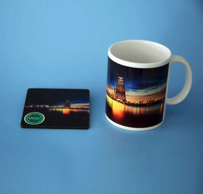 Mug & Tea Coaster - Night Lights