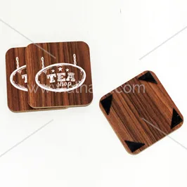 Wooden Tea Shop Coasters Wooden Tea Shop Coasters