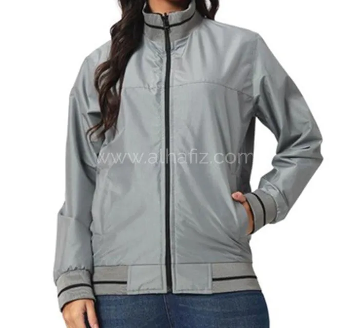 VARSITY - SANTHOME Women's Lightweight Reversible Bomber Jacket