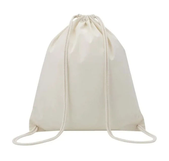 Eco-neutral Cotton Draw String Bags 240GSM - Natural