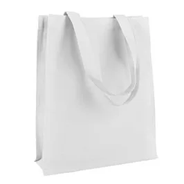 Eco Friendly Cotton Shopping Bag With Gusset - White Eco Friendly Cotton Shopping Bag With Gusset - White